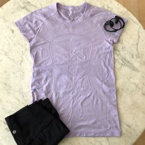 Lululemon Swiftly Tech Short Sleeve Crew in Lilac